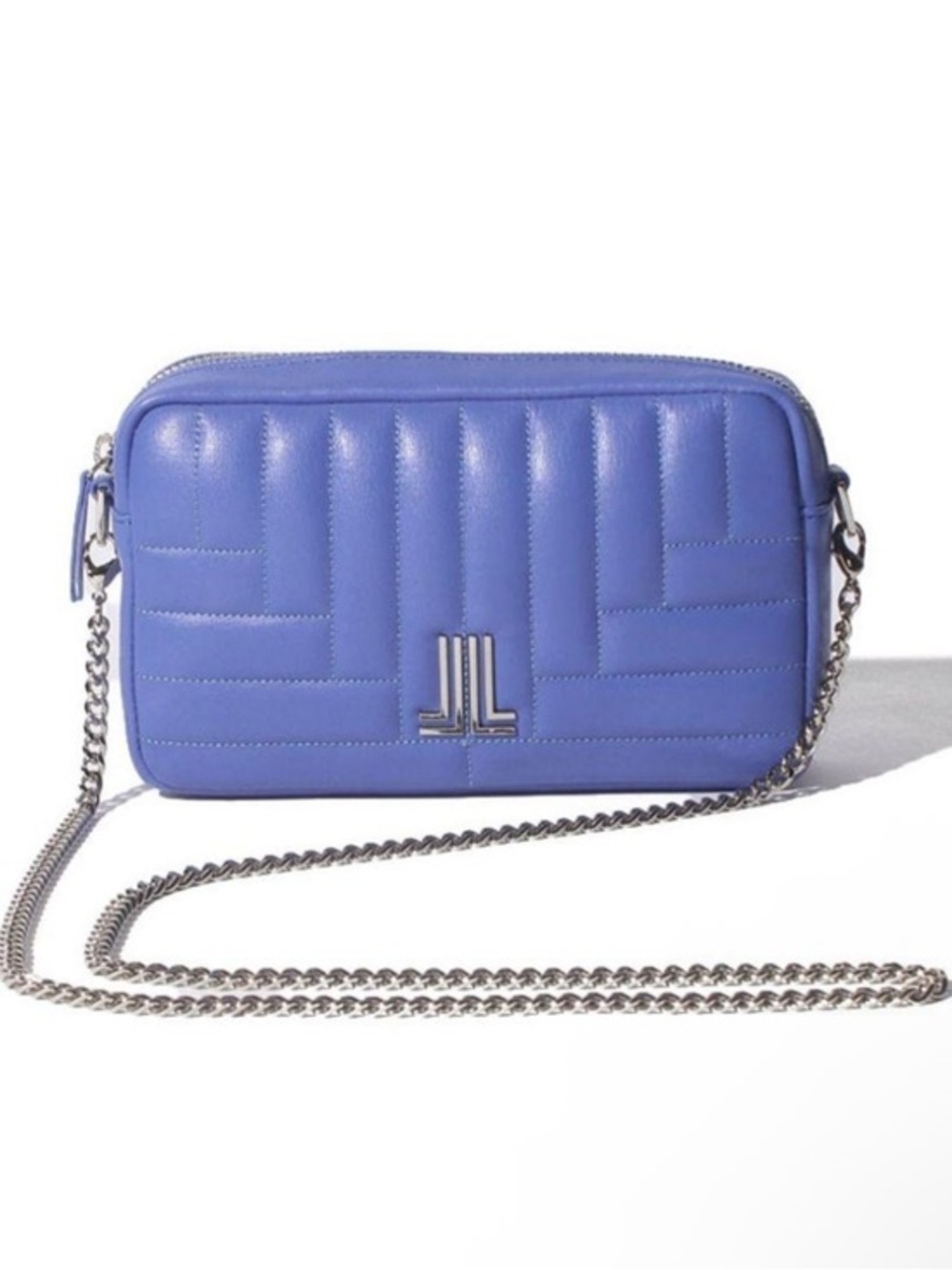 Authentic Lanvin en Bleu Bercy Quilted Chain Shoulder Bag